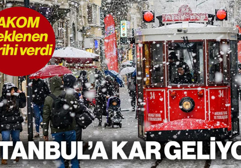 İstanbul'a Kar Geliyor! AKOM Beklenen Tarihi Verdi