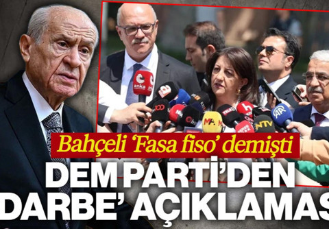 Bahçeli 'Fasa Fiso' Demişti! Öcalan ile Görüşme Sonrası DEM Parti Heyetinden 'Darbe' Açıklaması