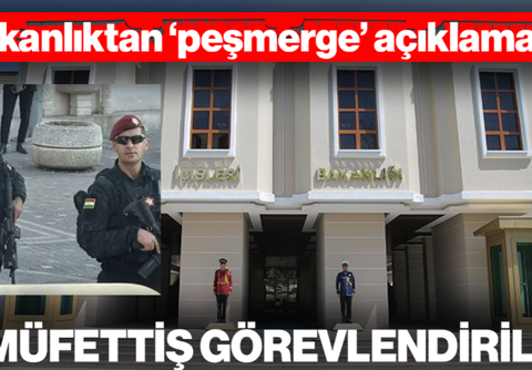 İçişleri Bakanlığı'ndan 'Peşmerge' Açıklaması