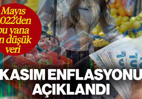 TÜİK Kasım Ayı Enflasyonunu Açıkladı! Mayıs 2022'den Bu Yana En Düşük Veri