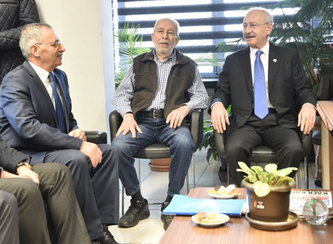 Kılıçdaroğlu Sözcü'yü ziyaret etti