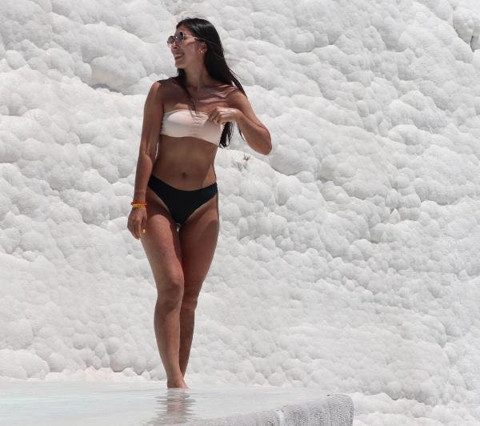 Pamukkale'ye ziyaretçi akını
