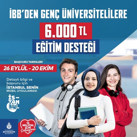 İBB'nin üniversitelilere 6 bin lira desteği için başvurular başladı: İşte şartları!