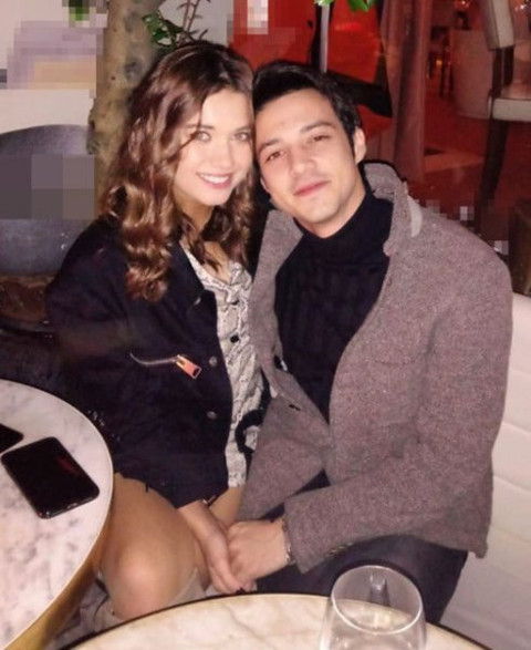 Afra Saraçoğlu ile sevgilisi Mert Yazıcıoğlu'ndan aşk pozu