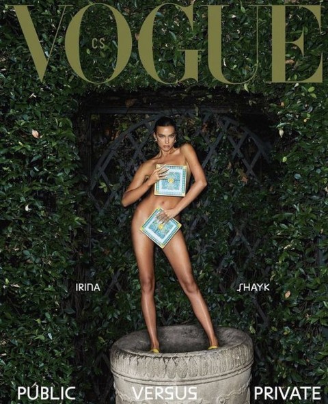 Ünlü model Irına Shayk, dergi kapağı için çıplak poz verdi