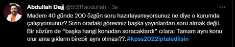 Yeni sınavda da şaibe | KPSS 2022 iptal edilsin talebi TT oldu: Deney faresine döndük