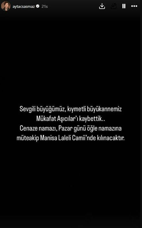 İsmail Ege Şaşmaz ve Aytaç Şaşmaz'ın Acı Günü! Büyükanneleri Hayatını Kaybetti - Resim : 1