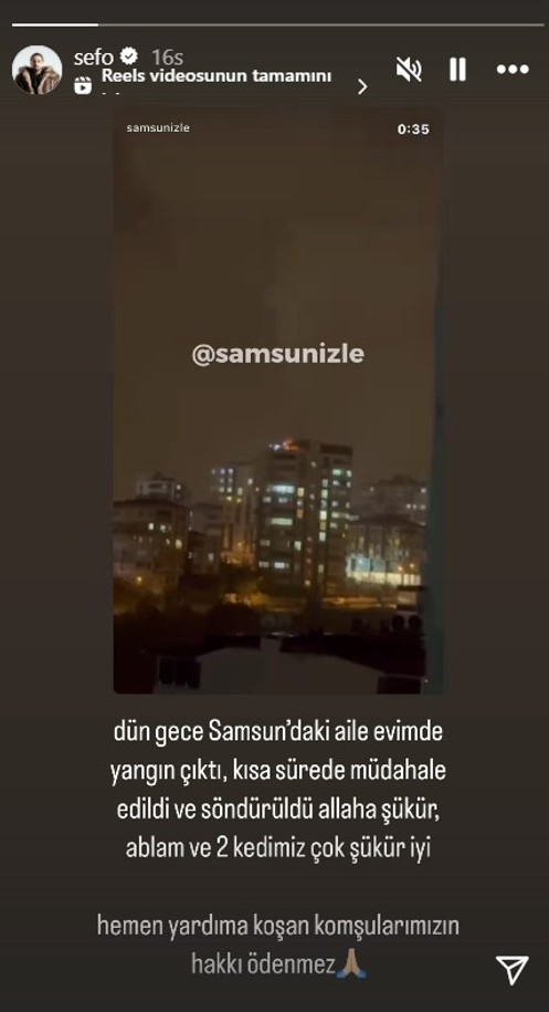 Rapçi Sefo'nun Aile Evinde Yangın Paniği! Küle Döndü... - Resim : 1