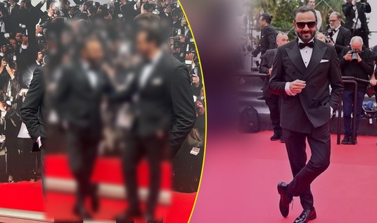 Ünlü Oyuncu Kerem Alışık ve Oğlu Cannes'a Damga Vurdu! Görenler Ayırt Edemedi, 'Bu Nasıl Benzerlik?'