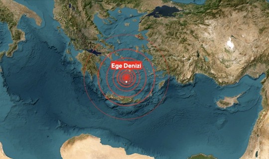 Ege Denizi'nde Peş Peşe Deprem