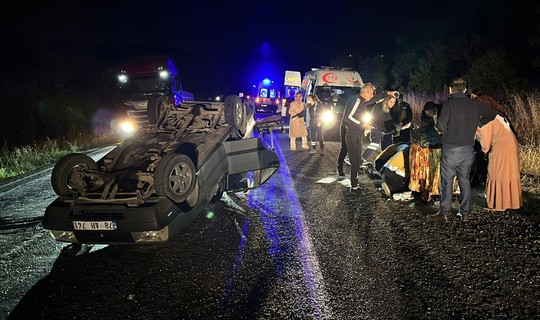 Karabük’te Otomobil Takla Attı: 1’i Çocuk 4 Yaralı