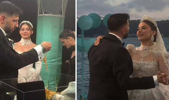 Ünlü Şarkıcı Burak Bulut İle Eda Sakız Evlendi! Düğünde Cam Kutudaki Altın Şov Gündem Oldu