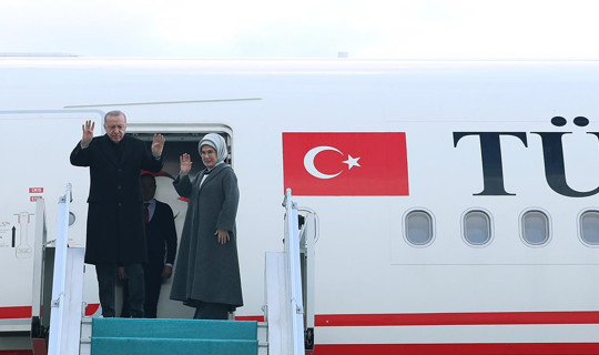 Cumhurbaşkanı Erdoğan, Türkmenistan'a Gitti