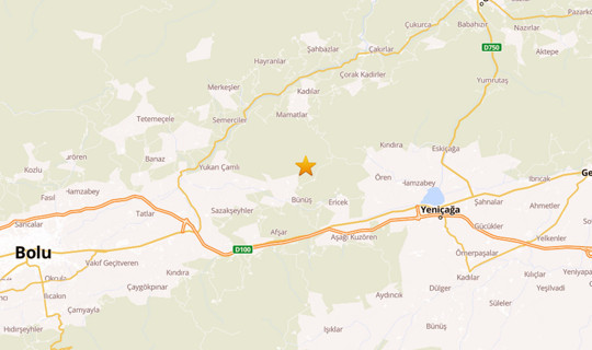 AFAD Duyurdu: Bolu'da Deprem