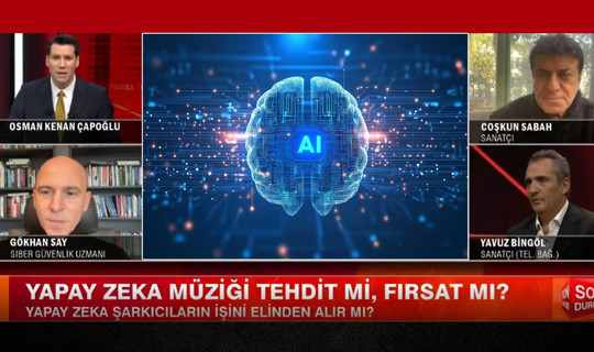 Yapay Zeka Müziğe Tehdit mi Fırsat mı? Sanatçılar Coşkun Sabah ve Yavuz Bingöl tv100 Ekranlarına Konuk Oldu! Yapay Zekaya 'Kara Tren' ve 'Anılar' İle Cevap
