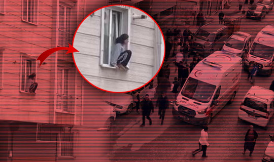 Esenyurt'ta Korku Dolu Anlar: Darbedilip Eve Kilitlenen Kadın Kendini Camdan Attı