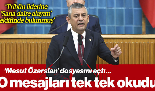 Özgür Özel 'Mesut Özarslan' Dosyasını Açtı, WhatsApp Mesajlarını Kürsüden Tek Tek Okudu