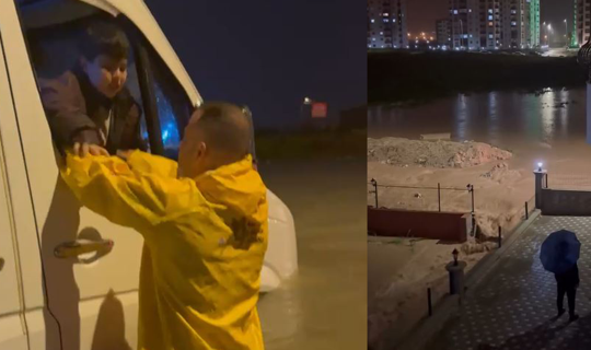 Adana'yı Sağanak Vurdu! Mahsur Kalan Çocuklar Kurtarıldı