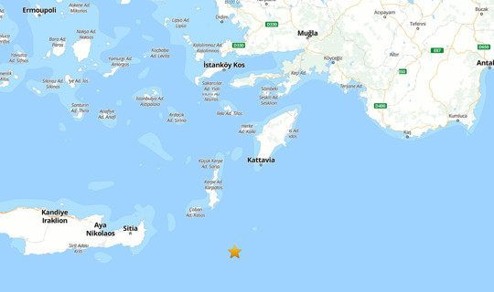 Muğla Datça Açıklarında Deprem