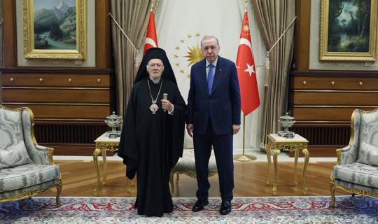Cumhurbaşkanı Erdoğan Fener Rum Patriği İle Görüştü
