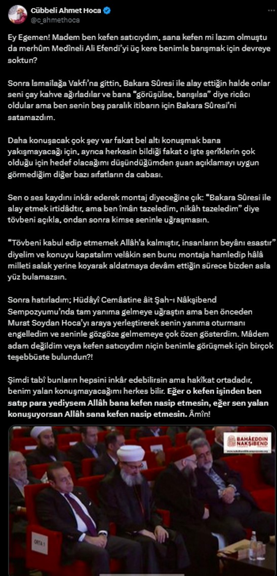 Bilal Erdoğan İddiaları Eski Defterleri Açtı... Cübbeli Ahmet ile Egemen Bağış Birbirine Girdi! - Resim : 4