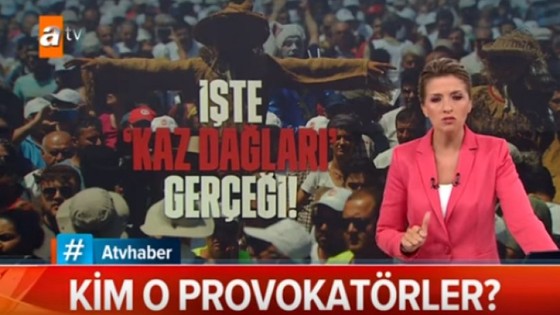 Atv, Kazdağları’ndaki katliamı protesto edenleri hedef gösterdi