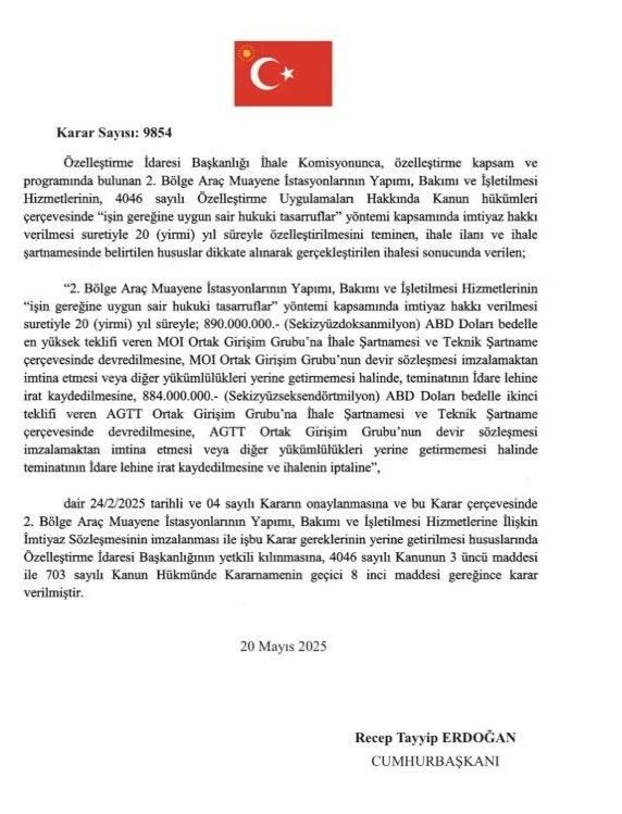 Araç Muayenesinde Yeni Dönem Resmen Başladı! Tam 20 Yıl Sürecek Rekor İhaleye Onay Çıktı, Devreye Gireceği Tarih Netleşti - Resim: 6