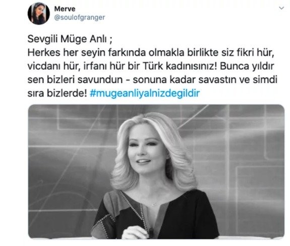 Ümitcan Uygun'un şüpheli intiharının ardından suçlanan Müge Anlı'ya destek: #MügeAnlıYalnızDeğildir - Resim: 2