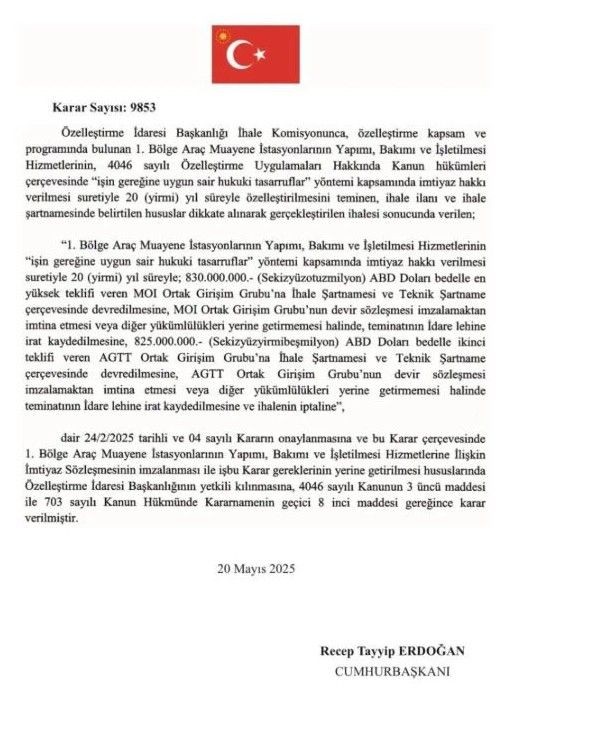 Araç Muayenesinde Yeni Dönem Resmen Başladı! Tam 20 Yıl Sürecek Rekor İhaleye Onay Çıktı, Devreye Gireceği Tarih Netleşti - Resim: 5
