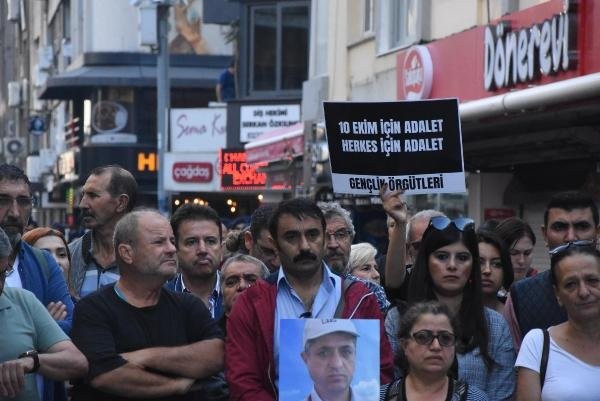 Ankara Tren Garı saldırısında ölen 103 kişi İzmir'de anıldı - Resim: 4