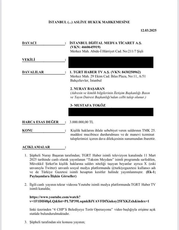 İBB'den Üç Gazeteci Hakkında Suç Duyurusu - Resim : 4