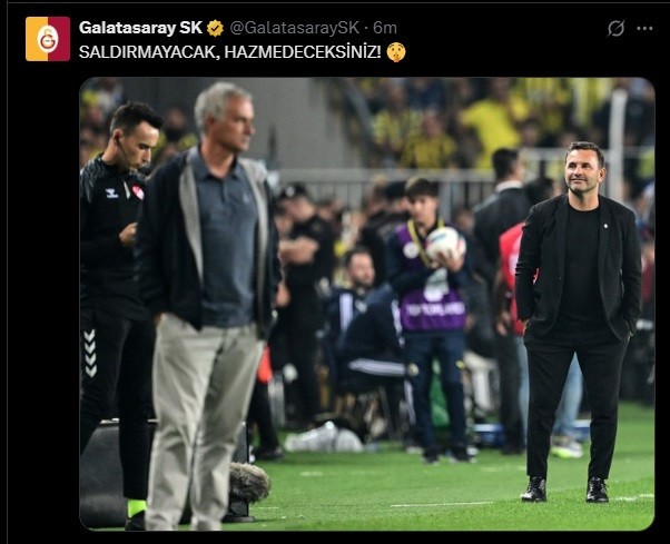 Maç Sonu Şoke Eden Hareket! Jose Mourinho, Okan Buruk'un Burnunu Sıktı - Resim : 1