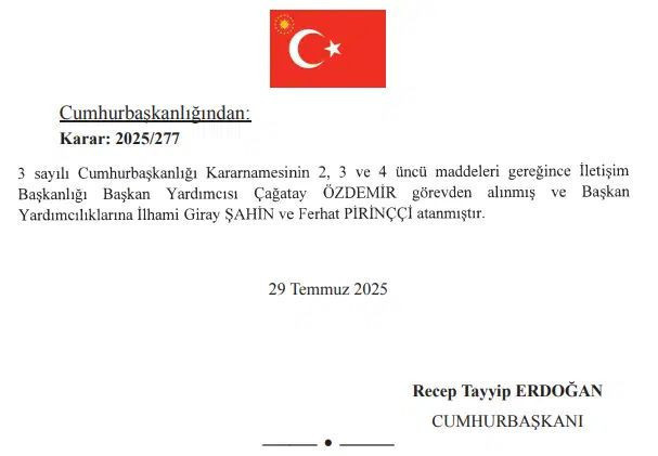 İletişim Başkanlığı'nda Üst Düzey Değişiklik! Bir Görevden Alma, İki Atama - Resim : 1