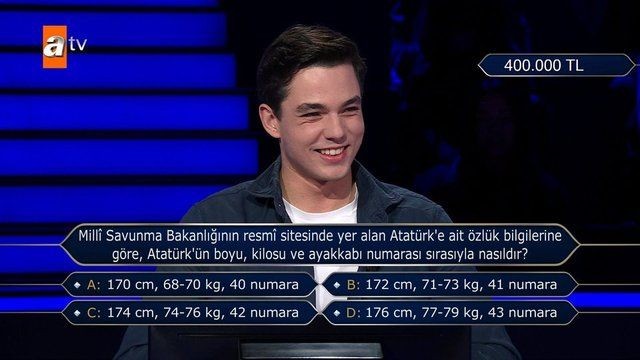 Herkes bunu merak ediyordu: İşte Kim Milyoner Olmak İster'de sorulan 1 milyonluk soru - Resim: 2