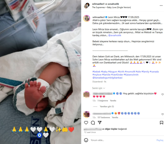 Ünlü Oyuncu Wilma Elles Dördüncü Kez Anne Oldu! Bebeğinin İsmi Büyük Beğeni Topladı - Resim : 2