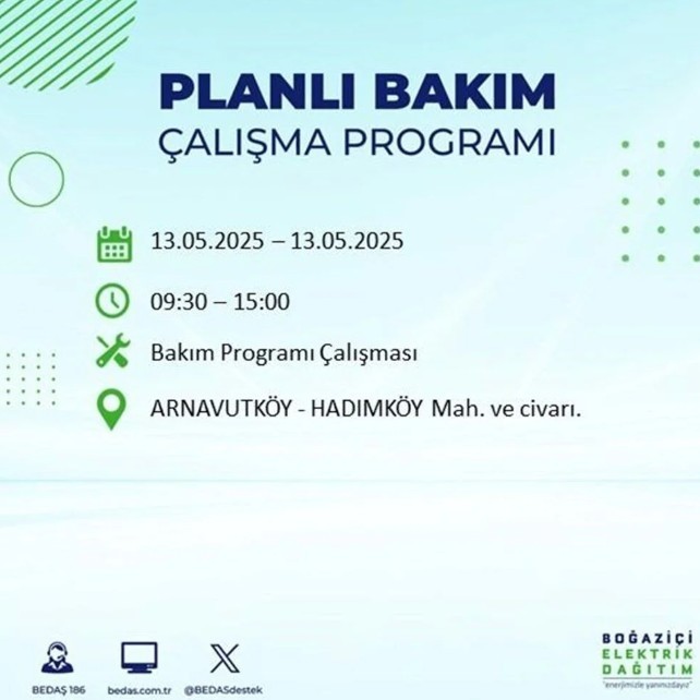 İstanbul’un 24 İlçesinde Saatlerce Elektrik Kesintisi Uygulanacak! Net Tarih Verildi, Hazırlığınızı Yapın - Resim : 2