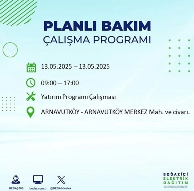 İstanbul’un 24 İlçesinde Saatlerce Elektrik Kesintisi Uygulanacak! Net Tarih Verildi, Hazırlığınızı Yapın - Resim : 4