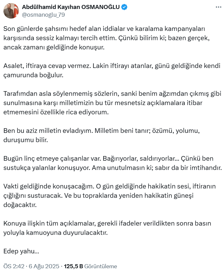 Sahte Diploma Skandalına Adı Karışmıştı: 'Osmanlı Torunu' Sessizliğini Bozdu - Resim : 1