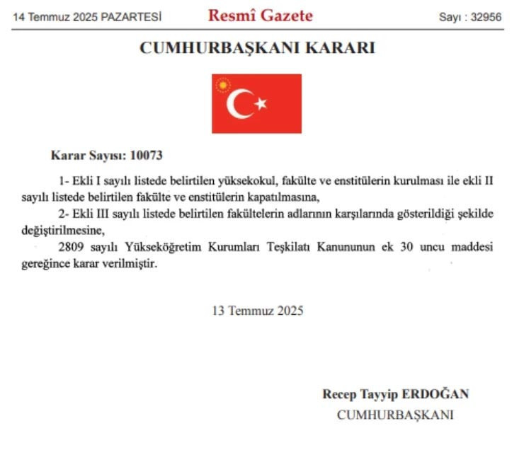 Cumhurbaşkanı Erdoğan İmzaladı: Ege Üniversitesi'nde Emine Erdoğan Enstitüsü Kuruldu - Resim : 1