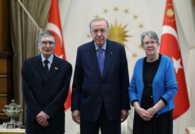Cumhurbaşkanı Erdoğan’dan Nobel Ödüllü Aziz Sancar’a Kabul: Külliye’de Bir Araya Geldiler - Resim : 1