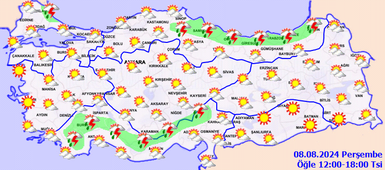 Bu Saatlere Dikkat! Meteoroloji'den İki Bölge İçin Sağanak Uyarısı - Resim : 1