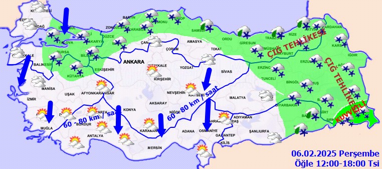 Meteoroloji'den Yola Çıkacaklara Uyarı: Sıcaklık 10 Derece Birden Düştü, Kuvvetli Kar Var - Resim : 2