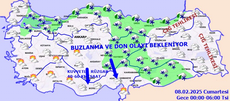 Meteoroloji Uyardı, Bu Bölgelere Dikkat: Kuvvetli Kar Bastıracak, Göz Gözü Görmeyecek - Resim : 2