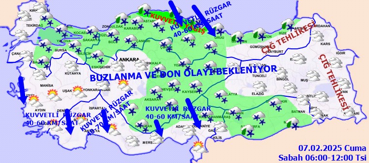 Meteoroloji Uyardı, Bu Bölgelere Dikkat: Kuvvetli Kar Bastıracak, Göz Gözü Görmeyecek - Resim : 3