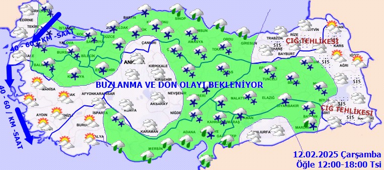 Meteoroloji İl İl Uyardı... Yola Çıkacaklar Dikkat: Göz Gözü Görmeyecek, Kalınlığı 15 Santimi Bulacak - Resim : 2