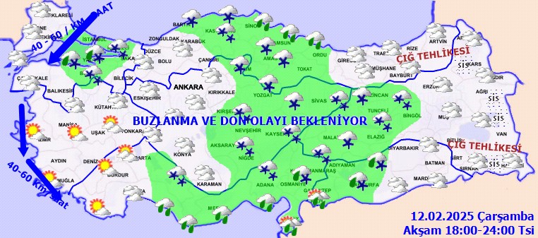 Meteoroloji İl İl Uyardı... Yola Çıkacaklar Dikkat: Göz Gözü Görmeyecek, Kalınlığı 15 Santimi Bulacak - Resim : 3