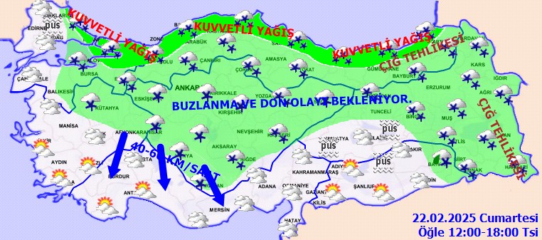 Meteoroloji'den Çok Sayıda İl İçin 'Kar' Uyarısı: Sarı ve Turuncu Kod Verildi - Resim : 2