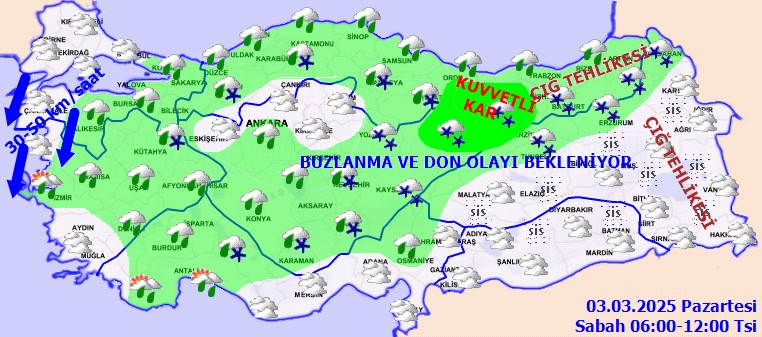 Meteoroloji'den Kar ve Sağanak Uyarısı! Çok Kuvvetli Vuracak - Resim : 1