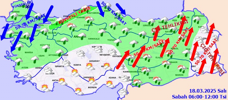 Meteoroloji'den Kritik Uyarı! Kar Geliyor, Saat Verildi... Tüm Yurdu Saracak - Resim : 1