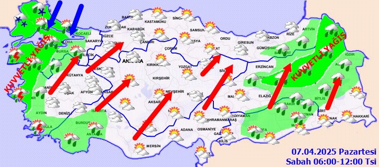 Meteoroloji'den Sağanak, Fırtına ve Kar Uyarısı: İstanbul, Ankara ve İzmir de listede... - Resim : 1